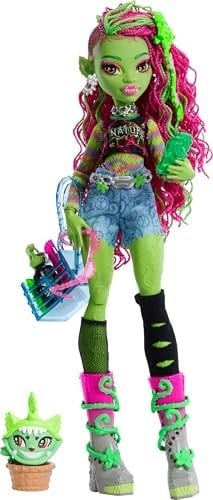 MONSTER HIGH™ VENUS MCFLYTRAP™ Bebek Evcil hayvanı Chewlian ve aksesuarlarıyla Monster High Venus McFlytrap bebek HRP81