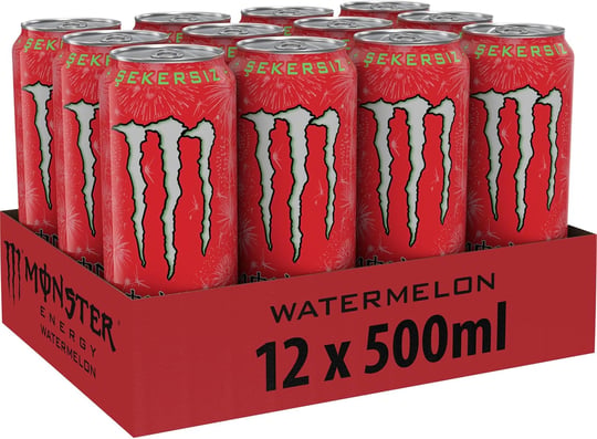 Monster Watermelon Enerji İçeceği Kutu 12x500 ml