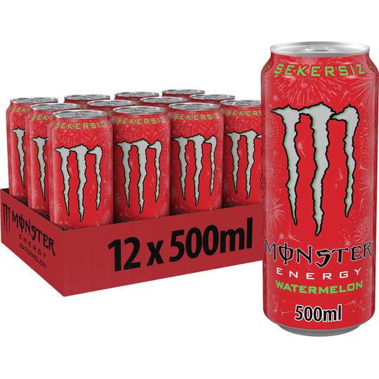 Monster Watermelon Enerji İçeceği Kutu 12x500 ml