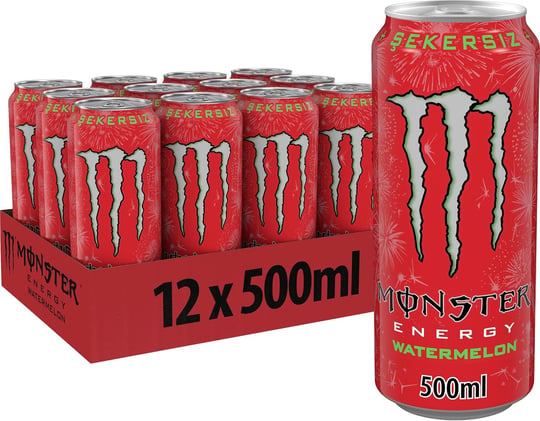 Monster Watermelon Enerji İçeceği Kutu 12x500 ml