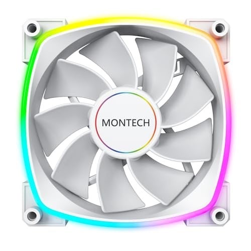 Montech RX 140 ARGB Ters Fan 1600PWM, Üst Düzey Dayanıklılık, Sessiz Performans ve Çarpıcı ARGB Tasarımı (140 mm, Beyaz) - Seçenekler: Ters 140mm Beyaz, 140 mm Beyaz, Balta, RX, 120 mm Siyah...