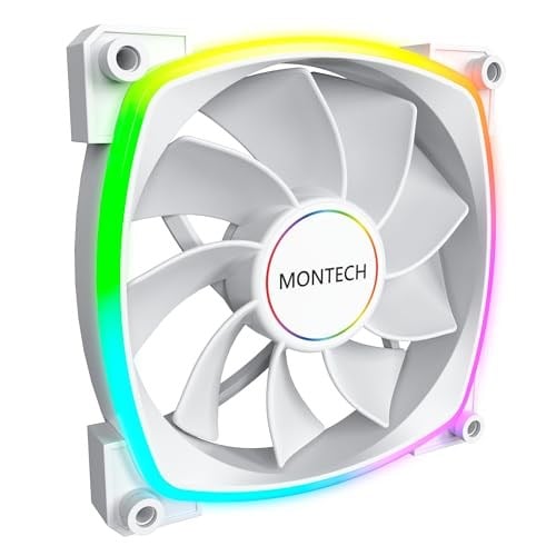 Montech RX 140 ARGB Ters Fan 1600PWM, Üst Düzey Dayanıklılık, Sessiz Performans ve Çarpıcı ARGB Tasarımı (140 mm, Beyaz) - Seçenekler: Ters 140mm Beyaz, 140 mm Beyaz, Balta, RX, 120 mm Siyah...