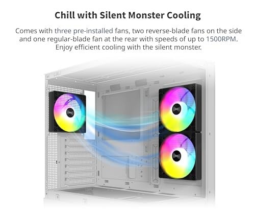 MONTECH XR, ATX Mid-Tower PC Oyun Kasası, 3 x 120mm ARGB PWM Fanlar Önceden Yüklenmiş, Tam Görünüm Çift Temperli Cam Panel,  - Seçenekler: XR Siyah, X3 CAM, X5 Beyaz, XR Ahşap Beyaz, XR ahşap siyah...