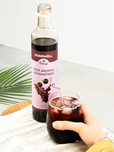 Mor Aronya%100 Doğal Aronya Konsantresi 500 ml - Şeker ve Su İlavesiz Yoğun Meyve Özü