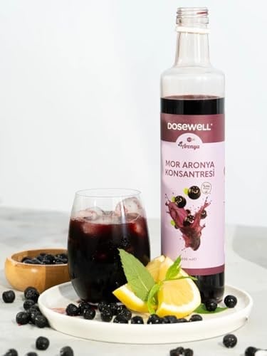 Mor Aronya%100 Doğal Aronya Konsantresi 500 ml - Şeker ve Su İlavesiz Yoğun Meyve Özü