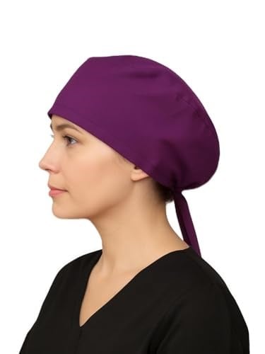 Mor Renk Doktor Hemşire Aşçı Cerrahi Bone Hastane Bone Bandana M160