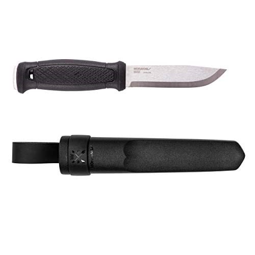 Morakniv Garberg Full Tang Sabit Bıçak Sandvik Paslanmaz Çelik Bıçak 10,9 cm Poli Kılıflı, Siyah