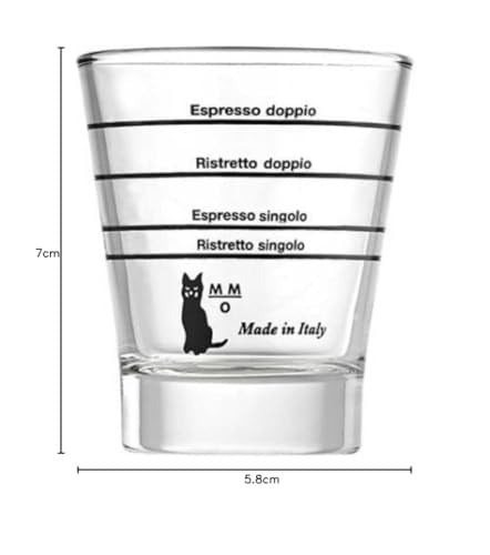 Motta Barista Cam Kahve Bardakları, Şeffaf, 6 Adet (Tekli Paket)