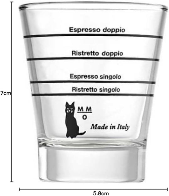 Motta Barista Cam Kahve Bardakları, Şeffaf, 6 Adet (Tekli Paket)