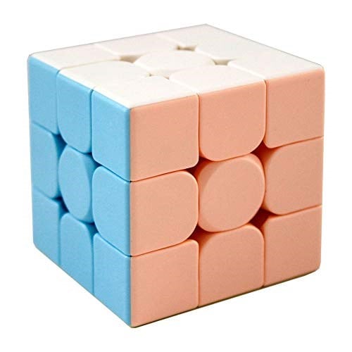 Moyu OJIN MoFang Jiaoshi Meilong Serisi Küp Meilong3 3x3x3 Küp Parlak Pembe Stickerless Cubing Sınıf Meilong Forsted Yüzey Bulmaca Küp Küp ile Küp Standı