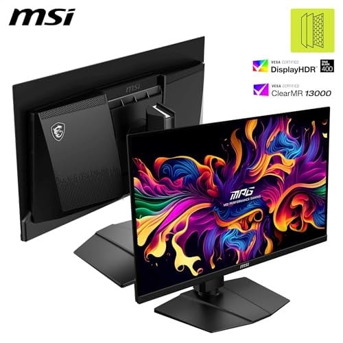 MSI 26.5 MAG 271QP QD-OLED X24, Gaming Monitör, WQHD, 16:9 Flat, QD-OLED, 240HZ, 0.03ms (GTG), Adaptive-Sync