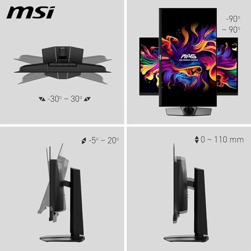 MSI 26.5 MAG 271QP QD-OLED X24, Gaming Monitör, WQHD, 16:9 Flat, QD-OLED, 240HZ, 0.03ms (GTG), Adaptive-Sync