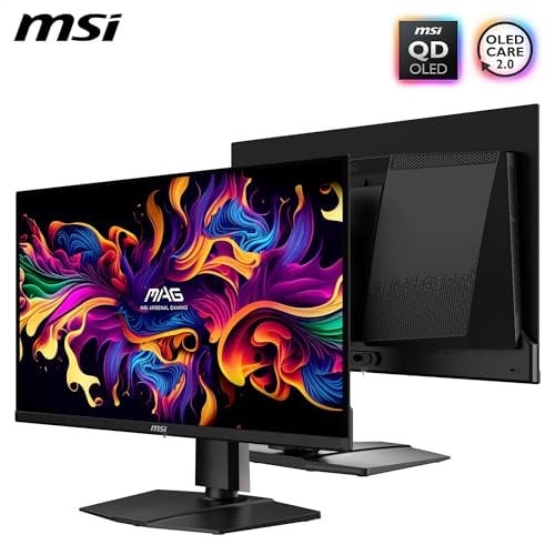 MSI 26.5 MAG 271QP QD-OLED X24, Gaming Monitör, WQHD, 16:9 Flat, QD-OLED, 240HZ, 0.03ms (GTG), Adaptive-Sync