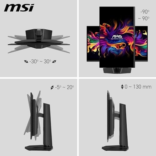 MSI 26.5 MAG 273QP QD-OLED X24, Gaming Monitör, WQHD, 16:9, Flat, QD-OLED, 240Hz, 0.03ms, FreeSync Premium Pro