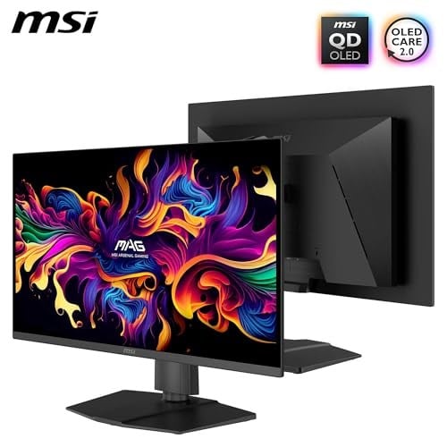 MSI 26.5 MAG 273QP QD-OLED X24, Gaming Monitör, WQHD, 16:9, Flat, QD-OLED, 240Hz, 0.03ms, FreeSync Premium Pro