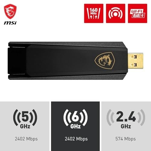 MSI AXE5400 WIFI USB ADAPTER