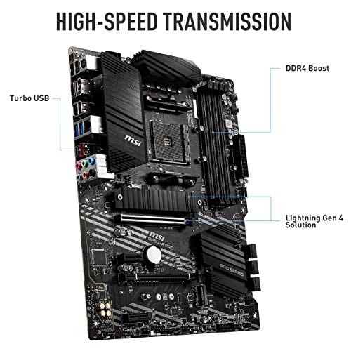 MSI B550-A Pro AM4 DDR4 Bellek 4400(OC) HDMI DP M.2 USB3.2 ATX