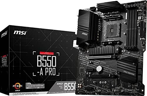 MSI B550-A Pro AM4 DDR4 Bellek 4400(OC) HDMI DP M.2 USB3.2 ATX