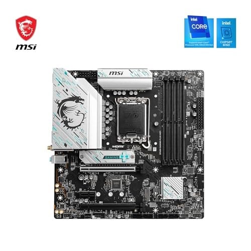 MSI B760M GAMING PLUS WIFI DDR5 Intel B760 Soket 1700 DDR5 6800+(OC) MHz mATX Gaming (Oyuncu) Anakart - Seçenekler: Micro-ATX, ATX, B760M GAMING PLUS WIFI, B760M PROJECT SIFIR...