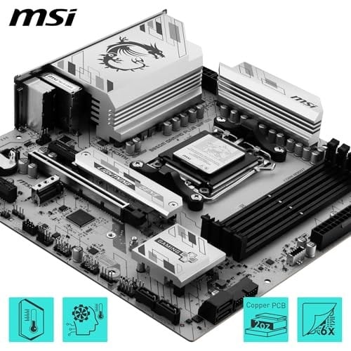 MSI B850M Gaming Plus WiFi 6E, Anakart, mATX, AM5 Soket, DDR5 8200MHz OC, HDMI DP, 2x M.2, 2.5G LAN