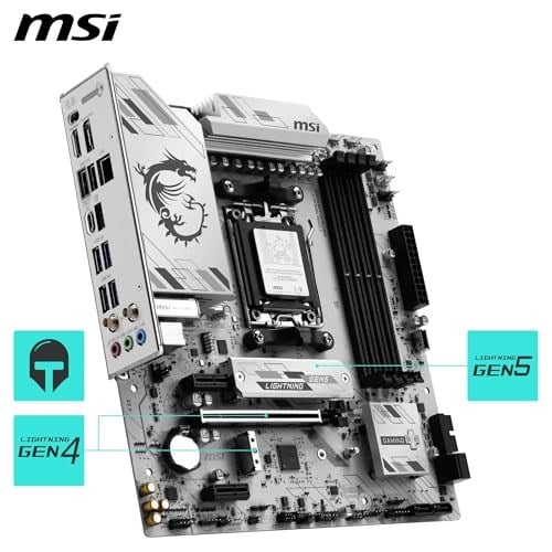 MSI B850M Gaming Plus WiFi 6E, Anakart, mATX, AM5 Soket, DDR5 8200MHz OC, HDMI DP, 2x M.2, 2.5G LAN