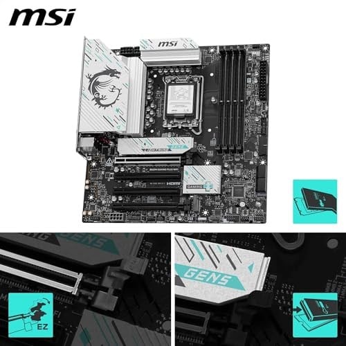MSI B860M GAMING PLUS WIFI SOKET 1851 DDR5 8600MHZ(OC) 3xM.2 1x TB4 HDMI DISPLAY 5G LAN WIFI 7 mATX