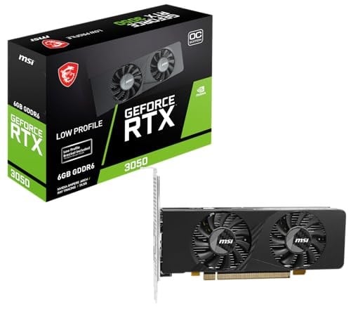 MSI GEFORCE RTX 3050 LP E 6G OC RTX3050 6GB GDDR6 96B DX12 PCIE 4.0 X8 (1XDP 2XHDMI)