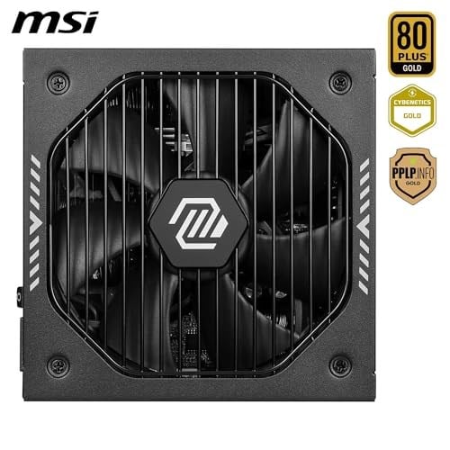 MSI MAG A750GLS PCIE5 ATX V3.1 750W PCIE 5.1 READY 80+ GOLD POWER SUPPLY