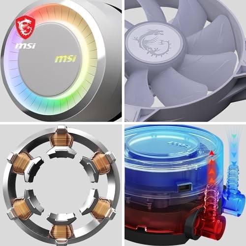 MSI MAG CoreLiquid E240 240mm Beyaz İşlemci Sıvı Soğutucu - Seçenekler: 240 schwarz, 240 weiß, 360 schwarz, 360, K Serisi V2...