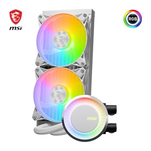 MSI MAG CoreLiquid E240 240mm Beyaz İşlemci Sıvı Soğutucu - Seçenekler: 240 schwarz, 240 weiß, 360 schwarz, 360, K Serisi V2...