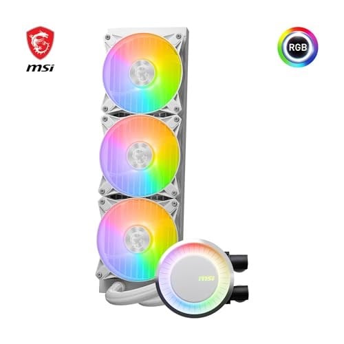 MSI MAG CoreLiquid E360 360mm Beyaz İşlemci Sıvı Soğutucu - Seçenekler: E Serisi, K serisi, R-Series, 360 weiß, 240 mm...