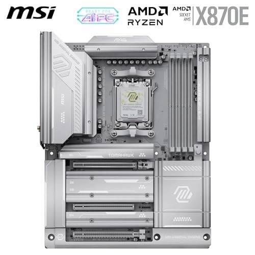 MSI MAG X870E TOMAHAWK MAX WIFI PZ AM5 DDR5 8400MHZ(OC) USB4 4x M.2 HDMI 2X DP 40 Gbps 5G LAN WIFI 7 RGB ATX