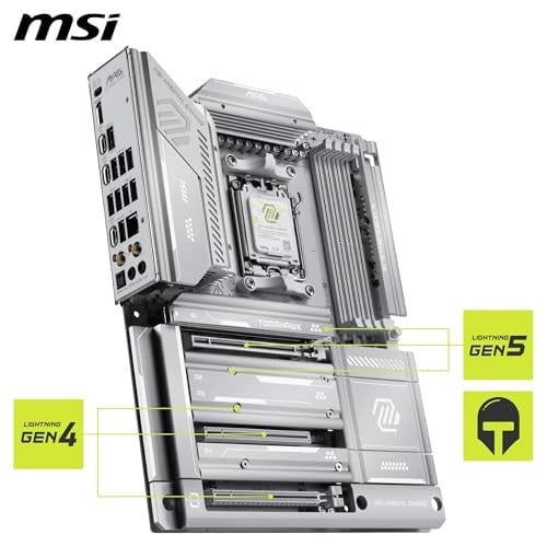 MSI MAG X870E TOMAHAWK MAX WIFI PZ AM5 DDR5 8400MHZ(OC) USB4 4x M.2 HDMI 2X DP 40 Gbps 5G LAN WIFI 7 RGB ATX