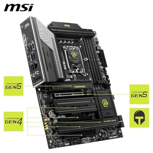 MSI, Mag Z890 Tomahawk Wifi Soket 1851 Ddr5 9200Mhz(oc) Usb 20Gbps 4Xm.2 2Xtb4 Hdmi Display 5G Lan Wifi 7 Atx, 7E32-001R