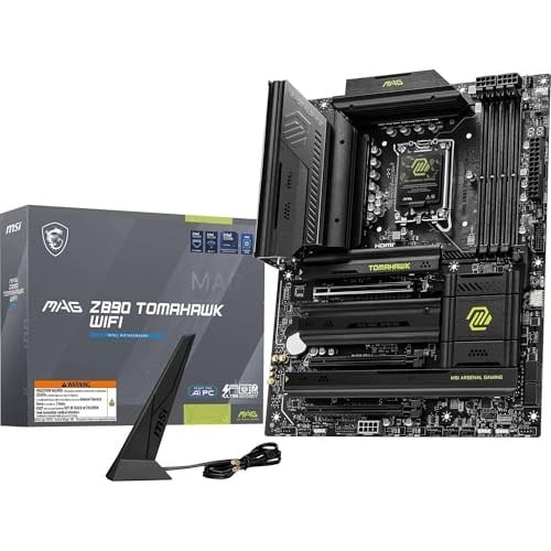 MSI, Mag Z890 Tomahawk Wifi Soket 1851 Ddr5 9200Mhz(oc) Usb 20Gbps 4Xm.2 2Xtb4 Hdmi Display 5G Lan Wifi 7 Atx, 7E32-001R