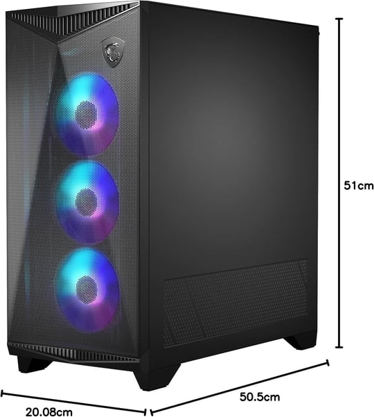 MSI MPG Gungnir 300R Airflow Temperli Cam ATX Mid-Tower Gaming (Oyuncu) Kasa