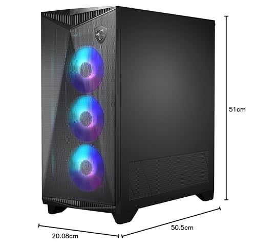 MSI MPG Gungnir 300R Airflow Temperli Cam ATX Mid-Tower Gaming (Oyuncu) Kasa