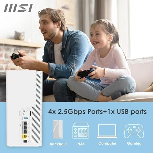 MSI NETWORK ROAMII BE PRO WIFI 7 MESH SYSTEM- 2 PACK