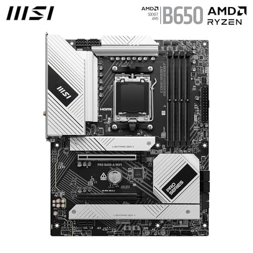 MSI PRO B650-A WIFI AM5 DDR5 7600MHZ(OC) HDMI DP 3x M.2 USB 20 Gbps 2.5G LAN WI-FI 6E ATX - Seçenekler: ATX, Micro-ATX, PRO A620M-E, PRO B650-A WIFI