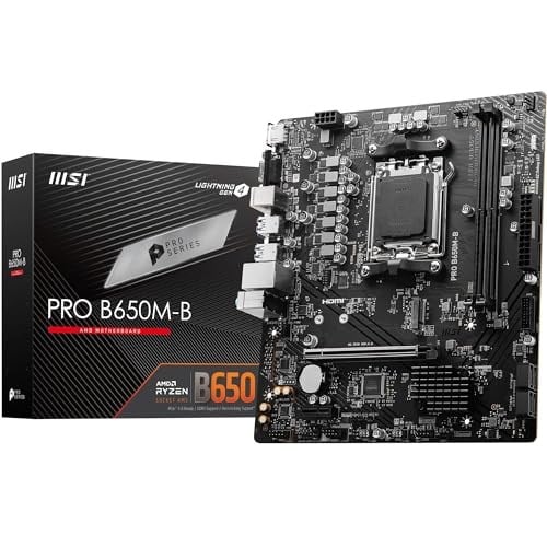 MSI PRO B650M-B DDR5 AMD B650 AM5 Soket DDR5 6800+(OC) MHz mATX Anakart