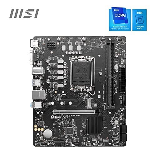 MSI PRO H610M-E DDR4 Intel H610 Soket 1700 DDR4 3200MHz mATX Gaming (Oyuncu) Anakart
