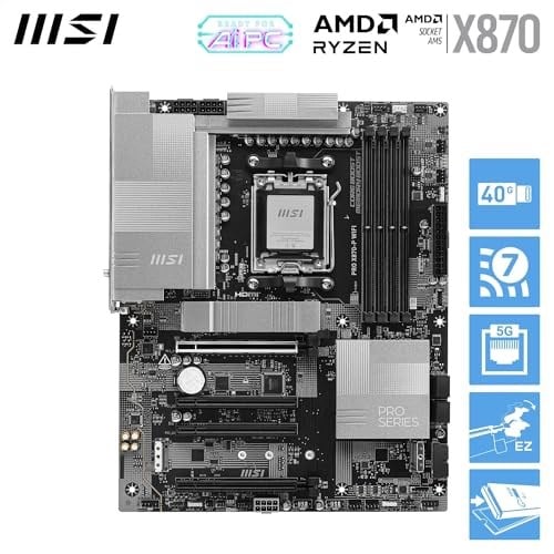 MSI PRO X870-P WIFI AMD X870 Soket AM5 DDR5 8200(OC) MHz ATX Gaming (Oyuncu) Anakart