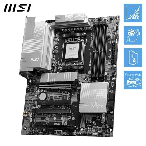 MSI PRO X870-P WIFI AMD X870 Soket AM5 DDR5 8200(OC) MHz ATX Gaming (Oyuncu) Anakart