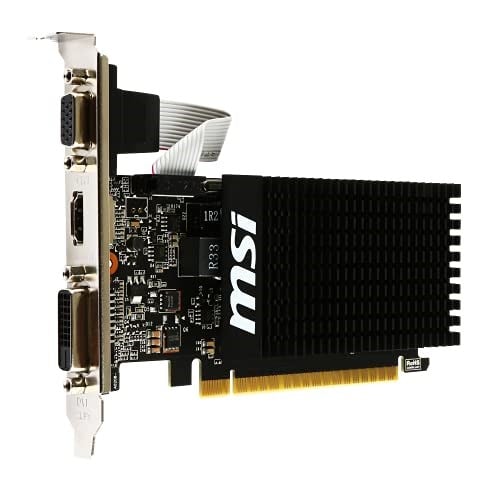 MSI VGA GT 710 2GD3H LP GT710 2GB DDR3 64b DX12 PCIE 3.0 x16 (1xVGA 1xDVI 1xHDMI) - Seçenekler: Tek., Tek kişilik