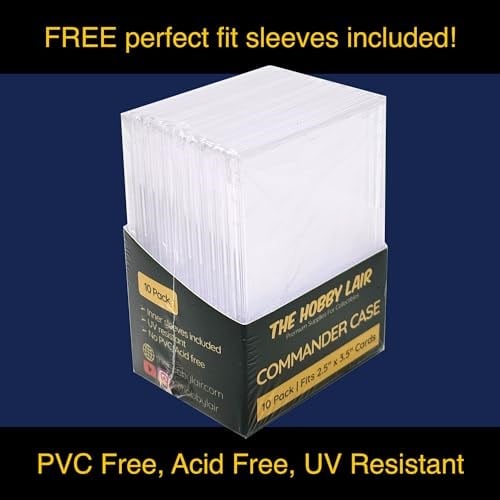 MTG Komutanları ve OP Liderleri ile Uyumlu Komutan Kılıfı | 10lu Paket | UV Korumalı Mini Çıtçıtlı | Ücretsiz Mükemmel Uyum Kolları İçerir