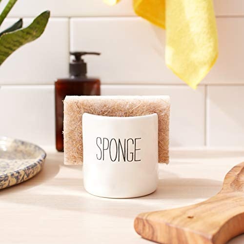Mud Pie 4144000 Mutfak Tabağı Sünger Tutucu Caddy Seramik