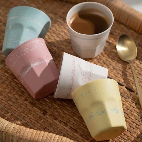 Mudo Home El Yapımı Sarı Espresso Fincanı 110 Mililitre
