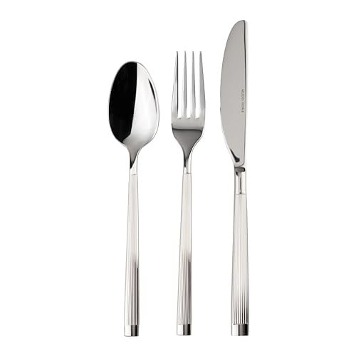 Mudo Home Elegant Line18 Parça Çatal Kaşık Bıçak Takımı Parlak Metal