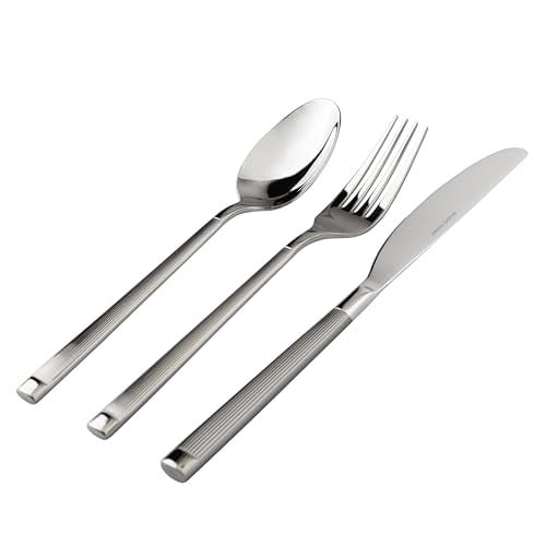Mudo Home Elegant Line18 Parça Çatal Kaşık Bıçak Takımı Parlak Metal