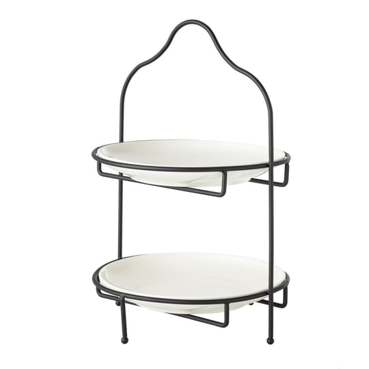 Mudo Home Gurme İki̇ Katli Sunum 22cm - Si̇yah